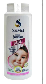 Safia Göz Yakmayan Yenidoğan Hassas Ciltler Bitki Özlü Bebek Şampuanı 650 ml