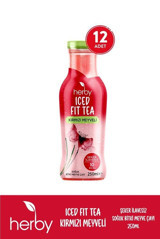 Herby Iced Fit Tea Kırmızı Meyveli Soğuk Çay 12x250 ml