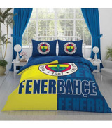 Fenerbahçe Pamuklu 4 Mevsim 200 x 220 cm Çarşaflı Desenli Çift Kişilik Nevresim Takımı Çok Renkli