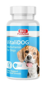 Bio PetActive Vitalidog Multivitamin Hamile Köpekler Tüy Sağlığı İçin 60 Tablet Köpek Vitamini