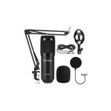 Magicvoice M-800U Profesyonel Condenser 3.5 mm Kablolu Yayıncı Oyuncu Masaüstü Mikrofonu Siyah