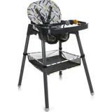 Baby Plus Tako Emniyet Kemerli 25 kg Kapasiteli Tekerleksiz Tepsili Oturaklı Portatif Mama Sandalyesi Siyah