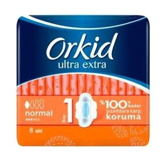 Orkid Ultra Orta 8'li Hijyenik Ped