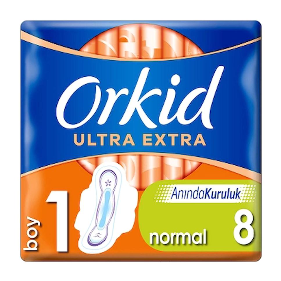 Orkid Ultra Extra İnce 8'li Hijyenik Ped 12 Adet