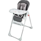 Baby Care 5340 Flex Lüks Alüminyum Emniyet Kemerli 15 kg Kapasiteli Tekerleksiz Tepsili Oturaklı Katlanır Mama Sandalyesi Antrasit-Gri
