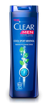 Clear Cool Sport Menthol Onarıcı Düz Saçlar İçin Kremsiz Şampuan Unisex Şampuanı 350 ml