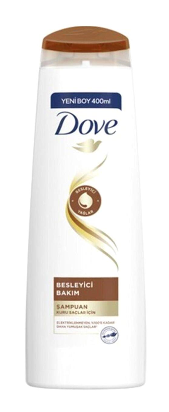 Dove Onarıcı Düz Saçlar İçin Kremsiz Şampuan Unisex Şampuanı 400 ml