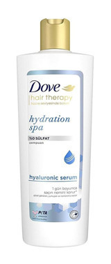 Dove Hair Therapy Hydration Spa Onarıcı Düz Saçlar İçin Sülfatsız Kremsiz Şampuan Unisex Şampuanı 350 ml