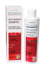 Evoderm Anti-Dandruff Onarıcı Düz Saçlar İçin Kremsiz Şampuan Unisex Şampuanı 200 ml