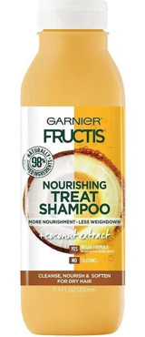 Garnier Fructis Onarıcı Düz Saçlar İçin Hindistan Cevizli Kremsiz Şampuan Unisex Şampuanı 350 ml