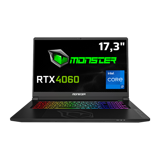 Monster Tulpar T7 V26.1.5 Harici GeForce RTX 4060 Intel Core i7 13700H 32 GB DDR5 1 TB SSD 17.3 inç FHD Windows 11 Home Gaming Laptop