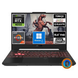 Asus TUF Gaming A15 FA507NU-LP030A16 Harici GeForce RTX 4050 AMD Ryzen 7 7735HS 64 GB DDR5 1 TB SSD 15.6 inç FHD Windows 11 Pro Gaming Laptop CNT017 Çanta