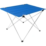 Best Choice Adventures 74x53 cm Çantalı Dikdörtgen Polyester Katlanır Kamp Masası Mavi