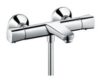 Hansgrohe Ecostat Pirinç Çiftli Çevirmeli Dereceli Yarı Ankastre Kare Banyo Bataryası Krom