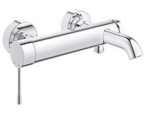 Grohe 33624001 Krom Kaplama Çiftli Aç Kapa Yarı Ankastre Kuğu Banyo Bataryası Krom