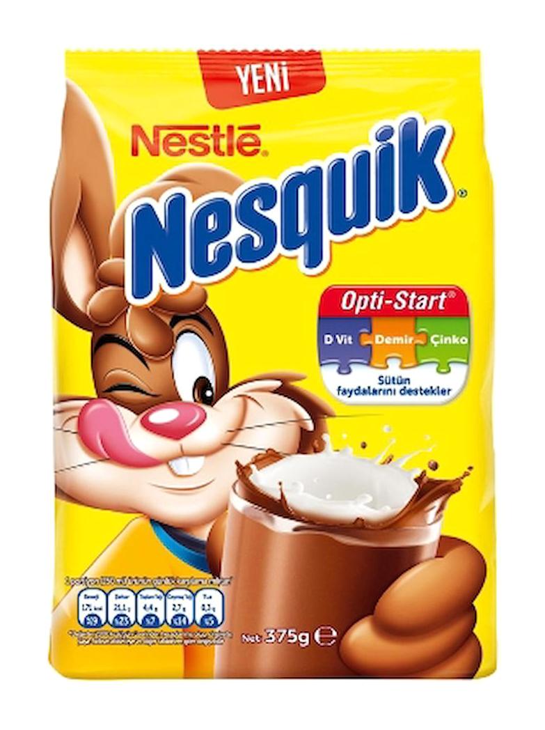 Nestle Nesquik Kakao Aromalı İçecek Tozu 4'lü 375 gr