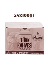 Paşadan Sade Orta Kavrulmuş Türk Kahvesi 24x100 gr