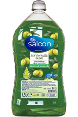 Saloon Zeytinyağlı Nemlendiricili Parabensiz Alkolsüz 1.5 lt Sıvı Sabun