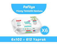 Pafilya Easy Clean 612 Yaprak 6'lı Islak Mendil