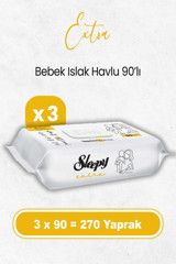 Sleepy Extra 270 Yaprak 3'lü Islak Mendil