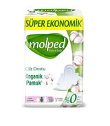 Molped Pure&Soft Organik Antialerjik Ultra İnce 18'li Hijyenik Ped