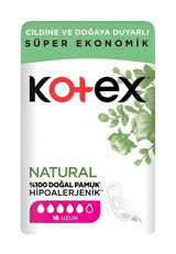 Kotex Natural Organik Antialerjik İnce 18'li Hijyenik Ped