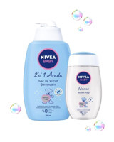 Nivea Baby Göz Yakmayan Yenidoğan Tüm Cilt Tipleri İçin Badem Yağı Bebek Şampuanı 750 ml