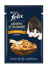 Felix Lezzetli Tavuk Parça Etli Yetişkin Yaş Kedi Maması 26x85 gr