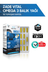 Zade Vital Premium Omega 3 Balık Yağı Kapsül 120 mg 30 Adet