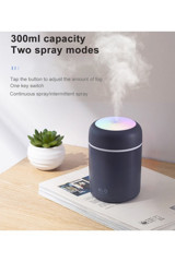 Adista Dekoratif Lamba Kandil 300 ml Aromaterapi Işıklı İyonizerli Taşınabilir Şarjlı Mini Soğuk Buhar Makinesi
