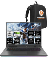 Asus ROG Strix G18 N6100 Harici GeForce RTX 4090 Intel Core i9 14900HX 64 GB Ram 1 TB SSD 18 inç Full HD FreeDos Oyuncu Laptop + PER4 Çanta