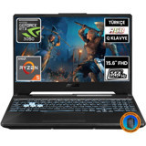 Asus TUF Gaming A15FA506NC-HN050A12-CNT013 Harici GeForce RTX 3050 AMD Ryzen 5 7535HS 64 GB Ram 512 GB1 TB SSD 15.6 inç Full HD FreeDos Oyuncu Laptop