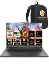 Asus ROG Strix G18 N6092 Harici GeForce RTX 4080 Intel Core i9 14900HX 24 GB Ram 256 GB SSD 18 inç Full HD Windows 11 Pro Oyuncu Laptop + PER4 Çanta