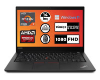 Lenovo T14 Gen 2 20XLS3FUTX032 Dahili AMD Radeon RX Vega 8 AMD Ryzen 7 5850U 24 GB Ram 4 TB SSD 14 inç Full HD Windows 11 Pro Laptop