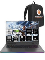 Asus ROG Strix G18 N6100 Harici GeForce RTX 4090 Intel Core i9 14900HX 48 GB Ram 1 TB SSD 18 inç Full HD Windows 11 Home Oyuncu Laptop + PER4 Çanta