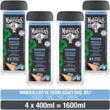 Le Petit Marseillais Nature For Men Mineraller Selvi Ağacı Aromalı Nemlendirici Duş Jeli 4x400 ml
