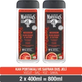 Le Petit Marseillais Nature For Men Kan Portakalı Safran Aromalı Nemlendirici Duş Jeli 2x400 ml