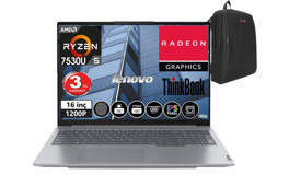 Lenovo Thinkbook 15 Gen 4 TB21DJ00GATX27 Dahili AMD Radeon RX Vega 7 AMD Ryzen 5 7530U 16 GB Ram 512 GB SSD 16 inç Full HD FreeDos Laptop + Çanta