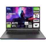 Asus ROG Strix G18 G814JIR-N6002 BT16 Harici GeForce RTX 4070 Intel Core i9 14900HX 16 GB Ram 2 TB SSD 18 inç Full HD FreeDos Oyuncu Laptop