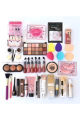 Aily Cosmetics 32 Parça 01 Açık Ton Çeyiz Paketi Makyaj Seti