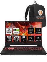 Asus TUF Gaming F15 LP260 Harici GeForce RTX 4050 Intel Core i7 13620H 40 GB Ram 256 GB SSD 15.6 inç Full HD Windows 11 Pro Oyuncu Laptop + PER4 Çanta