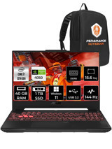 Asus TUF Gaming F15 LP259 Harici GeForce RTX 4050 Intel Core i7 13620H 40 GB Ram 1 TB SSD 15.6 inç Full HD Windows 11 Pro Oyuncu Laptop + PER4 Çanta