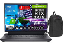 Dell G16 7630 G76302401024U06 Harici GeForce RTX 4070 Intel Core i9 13900HX 32 GB DDR5 Ram 2 TB SSD 16 inç QHD FreeDos Oyuncu Laptop + WeblegelsinÇanta