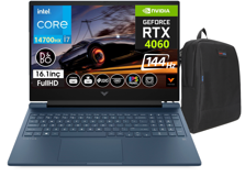 HP Victus 16 R1001NT VCS9J205EA20 Harici GeForce RTX 4060 Intel Core i7 14700HX 16 GB DDR5 Ram 1 TB SSD 16.1 inç Full HD Windows 11 Pro Oyuncu Laptop + Zetta Çanta