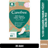 Carefree Cotton Topsheet Organik 30'lu Normal Günlük Ped