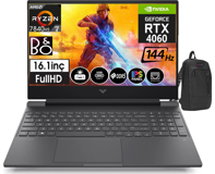 HP Victus S0014NT 77Z4M5EAW27 Harici GeForce RTX 4060 AMD Ryzen 7 7840HS 96 GB DDR5 Ram 2 TB SSD 16.1 inç Full HD Windows 11 Pro Oyuncu Laptop + Zetta Çanta