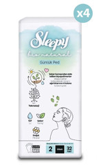 Sleepy Bio Natural Organik 128'li Uzun Günlük Ped