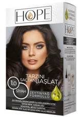 Hope 1.0 Siyah Krem Saç Boyası 50 ml