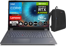 Lenovo Thinkpad MWS P16 V2 TP21FA000UTX30 Harici GeForce RTX A4000 Intel Core i7 13850HX 192 GB DDR5 Ram 2 TB SSD 16 inç QHD Windows 11 Pro Oyuncu Laptop