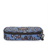 Eastpak Single Partymal Leopard Çok Renkli Desenli Bez Tek Gözlü Oval Cüzdan Kalemlik